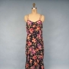 PRINTED SILK EVENING GOWN, 1930s