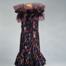 PAULINE TRIGERE LAMÉ PARTY DRESS, 1980s