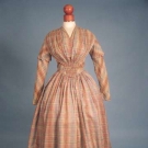 MADRAS DAY DRESS, 1840s