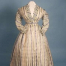 SILK ORGANDY SUMMER GOWN, c. 1865