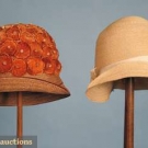 TWO FINE STRAW CLOCHES, LATE 1920s-EARLY 1930s