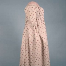 PRINTED COTTON ROUND GOWN, ENGLISH, c. 1800