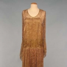 GOLD LACE &amp; LAMÉ DANCE DRESS, c. 1925