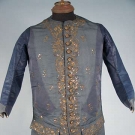 EMBROIDERED SLEEVED WAISTCOAT, 18th C