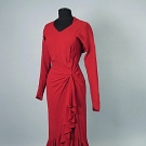 JACQUES FATH EVENING GOWN &amp; EPHEMERA, 1949
