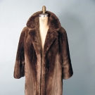 SHEARED BEAVER FUR COAT, 1950s