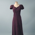 EMBROIDERED LAME EVENING DRESS, 1930s