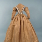 FRENCH 5 PIECE SILK DRESS ENSEMBLE, 1860s