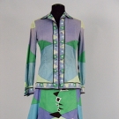 PUCCI COTTON SKIRT &amp; BLOUSE SET, 1970s