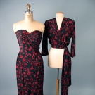 JACQUES FATH SILK COCKTAIL DRESS, 1948-1949