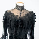 PRUSSIAN LABEL LACE TEA GOWN, c. 1900