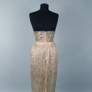 CRYSTAL BEAD &amp; JEWELED SKIRT, MID 20TH C