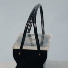 CARVED PLASTIC HANDBAG, c. 1950
