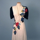JACQUES FATH REVERSIBLE LINEN DRESS, 1949