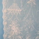LARGE WHITE LACE CURTAIN PANEL, EARLY 20TH