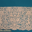 HANDMADE FIGURAL ROSALINE LACE, 19TH C