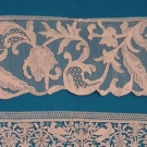 2 HANDMADE NEEDLE LACE FLOUNCES, 18TH-19TH C