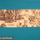 2 AMER REVOLUTION PRINTED FABRICS, c. 1800