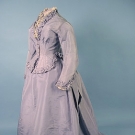 FRENCH SILK VISITING DRESS, c. 1870