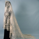 LACE &amp; TULLE WEDDING VEIL, 19th C.