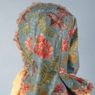 LADIES SILK BROCADE BODICE, 1780s