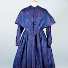 IRIDESCENT SILK DAY DRESS, c. 1850