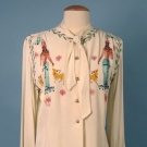 TINA LESSER "LAKSHMI" BLOUSE, 1940s
