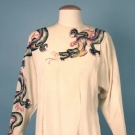 HAND PAINTED DRAGON BLOUSE, 1940s