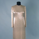 NORELL BEADED EVENING GOWN, 1972-1977