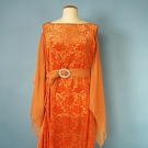 VOIDED VELVET EVENING DRESS, 1920s