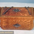 EMBOSSED LEATHER RETICULE, 1790-1810