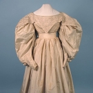 IVORY SILK AFTERNOON GOWN, c. 1835