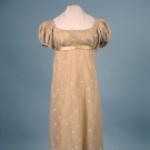 SILK NET &amp; LACE DRESS, c. 1810