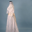 IRISH CROCHET &amp; NET DRESS, c. 1905