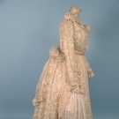 SILK &amp; LACE TEA GOWN, 1890s