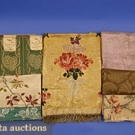 12 FRENCH SILK FABRIC SAMPLES, 18th C