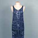 ELECTRIC BLUE SEQUIN EVENING GOWN, 1920s