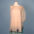 SEQUINED SILK TULLE EVENING DRESS, 1920s