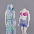PUCCI BEACH COVERUP &amp; BATHING SEPARATES, ITALY, 1970s