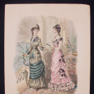 TWENTY EIGHT FASHION PLATES, PARIS, 1870s