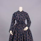 RESIST DYED &amp; PRINTED COTTON WRAPPER, 1840s