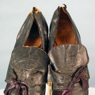 PAIR GENTLEMAN'S SHOES, MID 18TH C