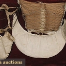 5 BUSTLE PADS, 1880-1890