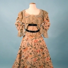SILK CHINE TEA GOWN, c 1900
