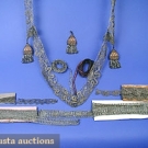LOT OF METALLIC TRIM, 19TH C