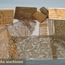 LOT OF GOLD METALLIC LACE, 1900-1920s