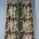 2 PAIR CHINTZ CURTAINS, 1940s