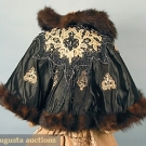 BEADED SATIN CAPE, 1890s