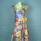 ARNOLD SCAASI SUMMER EVENING GOWN, 1980s