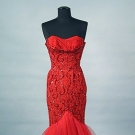CEIL CHAPMAN EVENING GOWN, 1950s